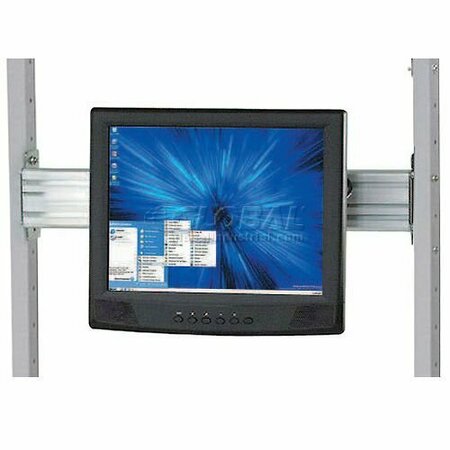 GLOBAL INDUSTRIAL Flat Panel Monitor Track For 24in LAN Station 300911